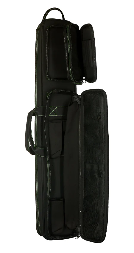 Jacoby Silver Fox Butterfly 2.0 Green 4x8 Soft Pool Cue Case - JCSFB4X8GRN - Image 4