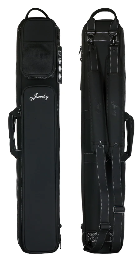 Jacoby Silver Fox Butterfly 2.0 Gray 4x8 Soft Pool Cue Case - JCSFB4X8GY - Image 2