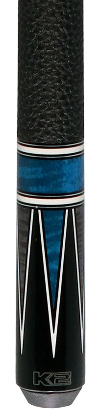 K2 Black/Gray/Blue 4 Point Graphic Pool Cue with 12.50mm LD Shaft - KL190BL - Image 4
