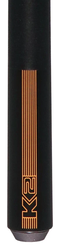 K2 Black/Yellow Sport Pool Cue with 12.50mm LD Shaft - Image 2