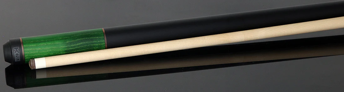 K2 Green-Stained Ash No Wrap Pool Cue with 12.50mm K2 LD Shaft - Image 3