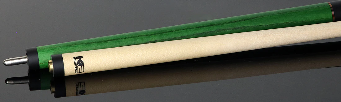 K2 Green-Stained Ash No Wrap Pool Cue with 12.50mm K2 LD Shaft - Image 4