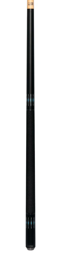 K2 Matte Black with Turquoise Diamond Graphic Pool Cue with 11.75mm LD Shaft - KLSE13 - Image 6