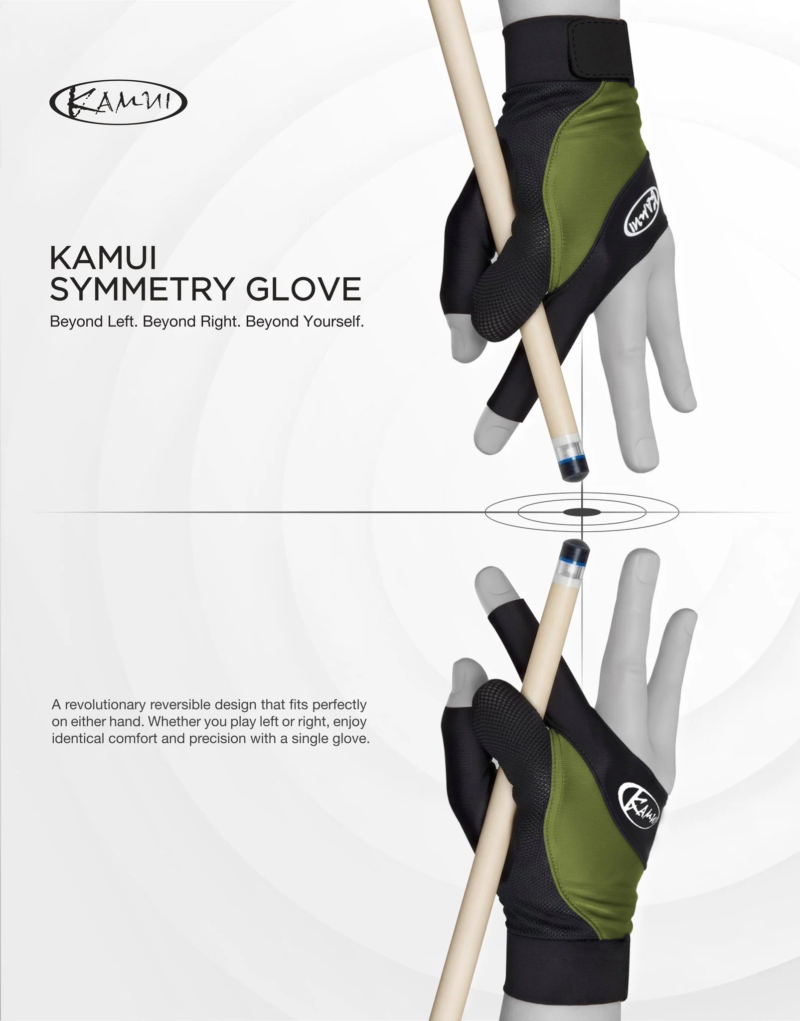 Kamui Green Symmetry Billiard Glove - Universal Hand - Image 2