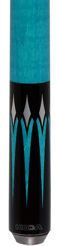 KODA Black with Teal Points Graphic No Wrap Play Cue - Image 2