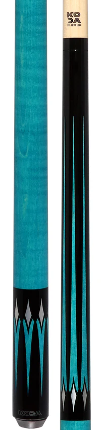 KODA Black with Teal Points Graphic No Wrap Play Cue - Image 5