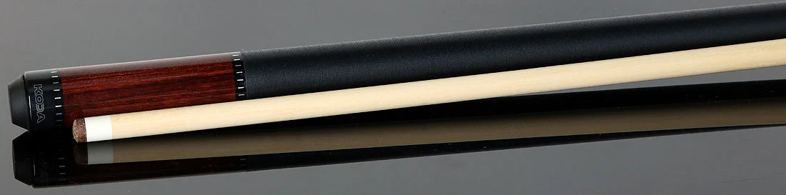 KODA Cocobolo-Stained Zebrawood Pool Cue with Linen Wrap - Image 3
