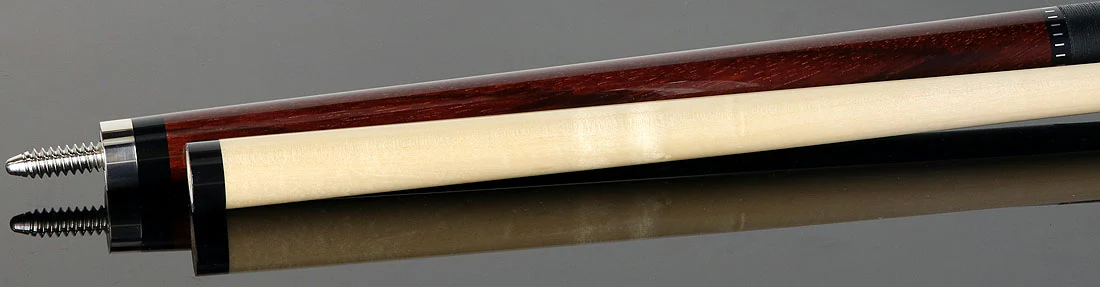 KODA Cocobolo-Stained Zebrawood Pool Cue with Linen Wrap - Image 4
