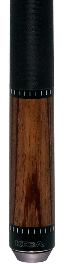 KODA Gray-Stained Zebrawood Pool Cue with Linen Wrap - Image 2