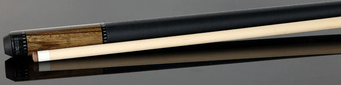 KODA Gray-Stained Zebrawood Pool Cue with Linen Wrap - Image 3