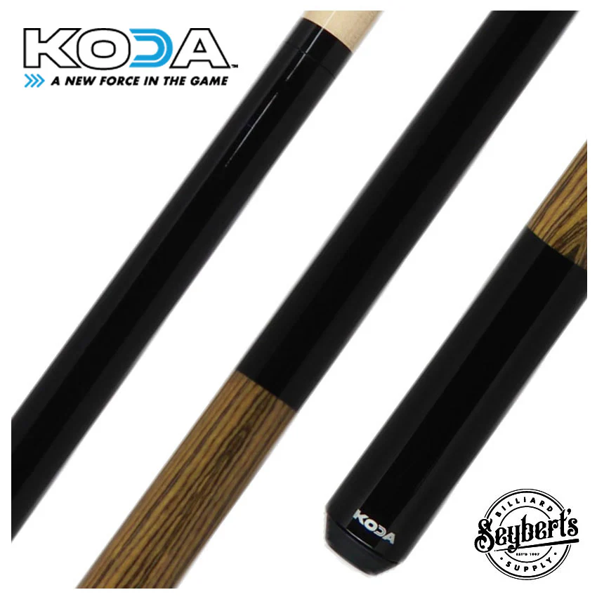 KODA Black with Bocote Graphic Pool Cue - KD21