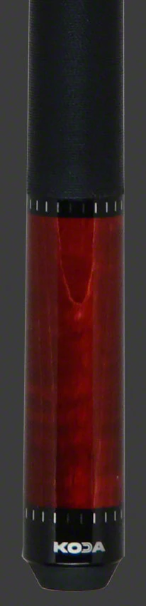 KODA Crimson-Stained Maple Pool Cue with Linen Wrap - Image 2