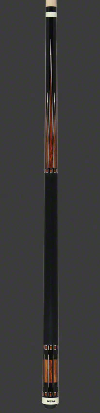 KODA Black with Bocote and Cocobolo Graphic Pool Cue - KD50 - Image 4