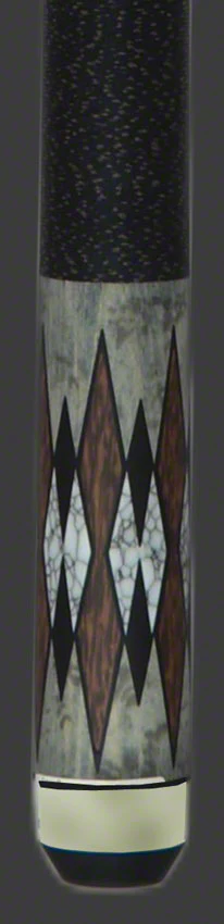 KODA Gray-Stained Maple with Cocobolo and Micarta inlay Graphic Pool Cue - KD52 - Image 2