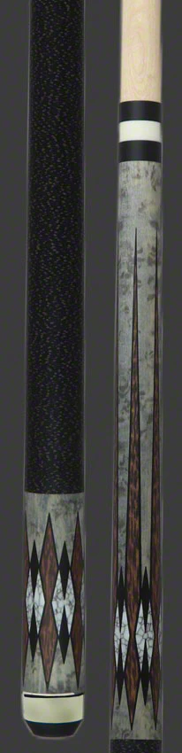 KODA Gray-Stained Maple with Cocobolo and Micarta inlay Graphic Pool Cue - KD52 - Image 3