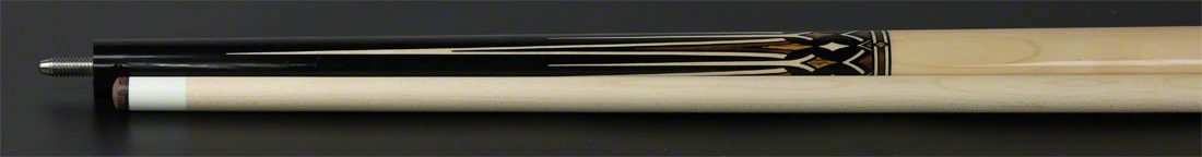 KODA  Black with Cocobolo and Maple Graphic Pool Cue - KD53 - Image 5