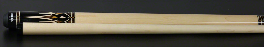 KODA  Black with Cocobolo and Maple Graphic Pool Cue - KD53 - Image 6