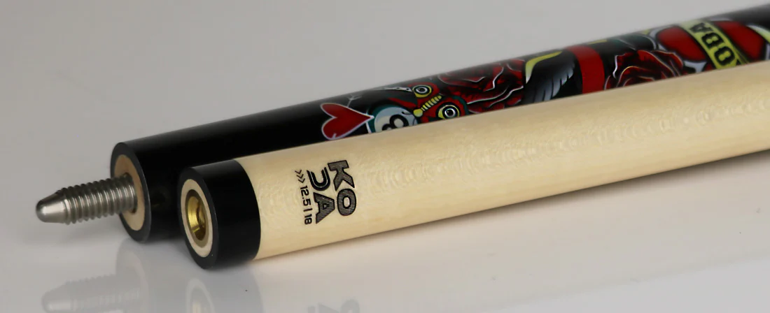 KODA Eightball and Hearts Graphic Pool Cue - KDV20 - Image 3
