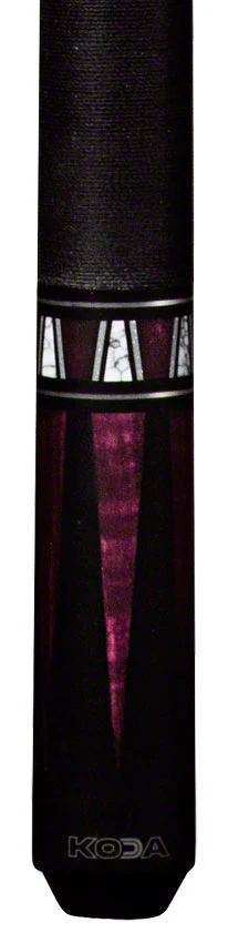 K2 KL170 4 Point Matte Black And Purple Graphic Pool Cue with 11.75mm LD Shaft - KL170 - Image 2