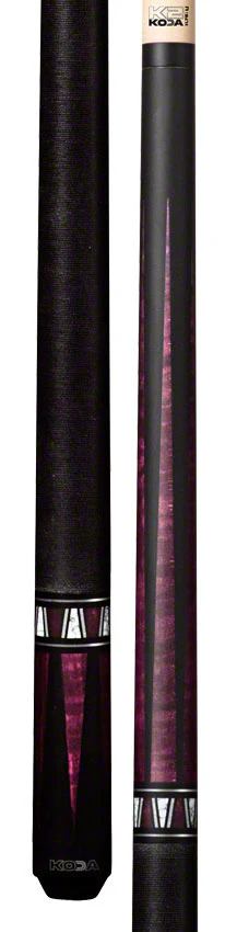 K2 KL170 4 Point Matte Black And Purple Graphic Pool Cue with 11.75mm LD Shaft - KL170 - Image 3