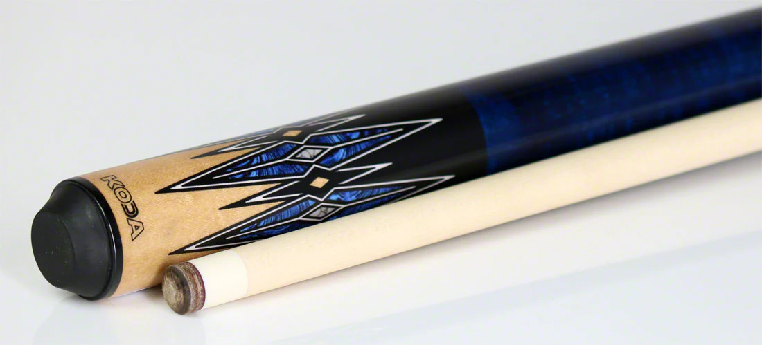 K2 KL181 8 Point Blue, Black, and Natural Graphic Pool Cue with 12.50mm LD Shaft - KL181 - Image 3