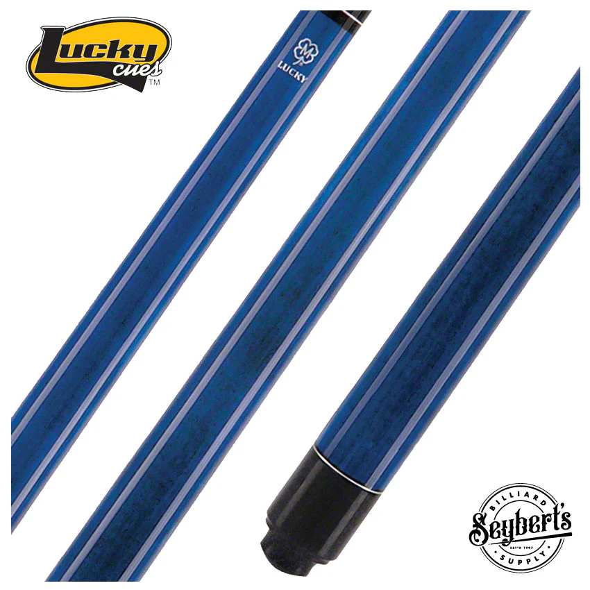 Lucky Blue No Wrap Pool Cue - L02