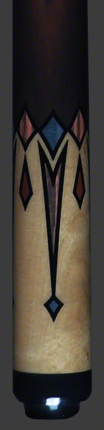 Lucky Hard Rock Maple and 8 Point Graphic No Wrap Pool Cue - L76 - Image 5