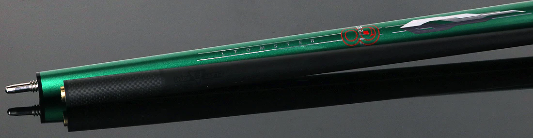 Little Monster 3K Green Break Cue with Carbon Fiber Shaft - Image 4