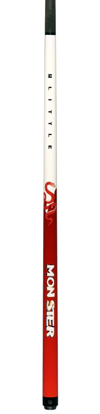 Little Monster Red Snake Graphic No Wrap Play Cue with Carbon Fiber Shaft - Image 6
