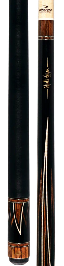 Longoni Niels Fijen Flames Irish Linen Pool Cue with S20 American Wood Shaft - LG24567 - Image 5