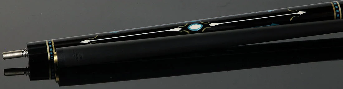 Longoni Ogiva Ocean No Wrap Pool Cue with Luna Nera Pure Graphite Shaft - Image 4
