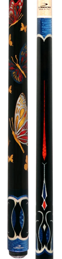 Longoni Papilio Lux Arcobaleno Pool Cue with S2 American Wood Shaft - Image 5