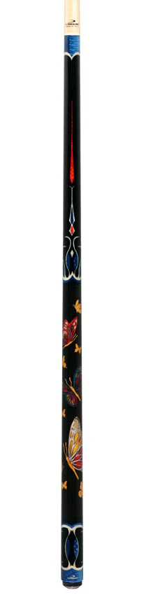 Longoni Papilio Lux Arcobaleno Pool Cue with S2 American Wood Shaft - Image 6