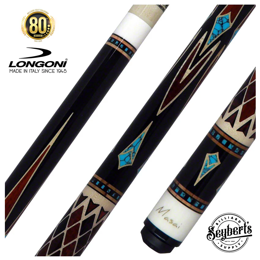 Longoni Stecca Masai S2 Pool Cue with S2 American Wood Shaft - LG24338