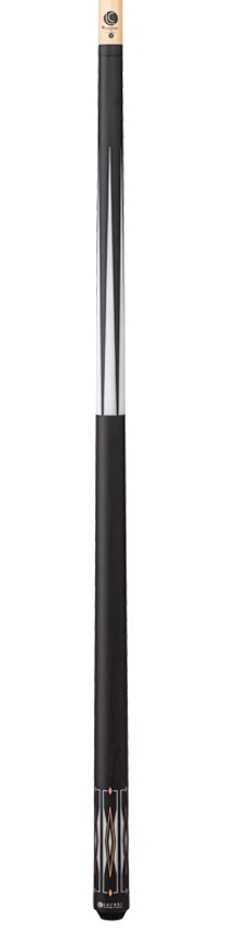 Lucasi Hybrid Matte Charcoal and Imitation Bone with Rose Gold Accent Inlays Wrapless Pool Cue - Image 4
