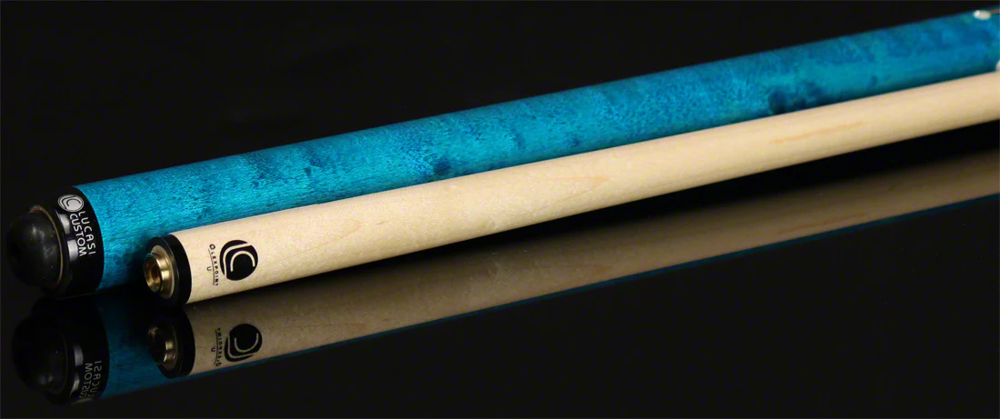 Lucasi Zero Flexpoint Teal Sneaky Pete Pool Cue - LZ2000SPT - Image 3