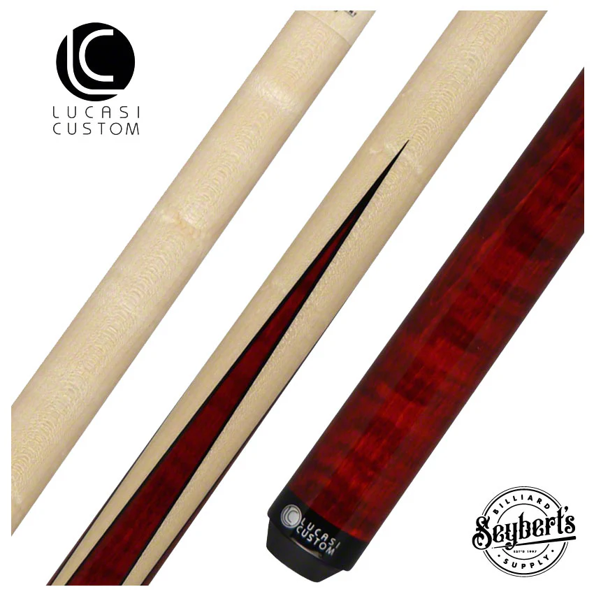 Lucasi Zero Flexpoint Red Sneaky Pete Pool Cue - LZ2000SPR