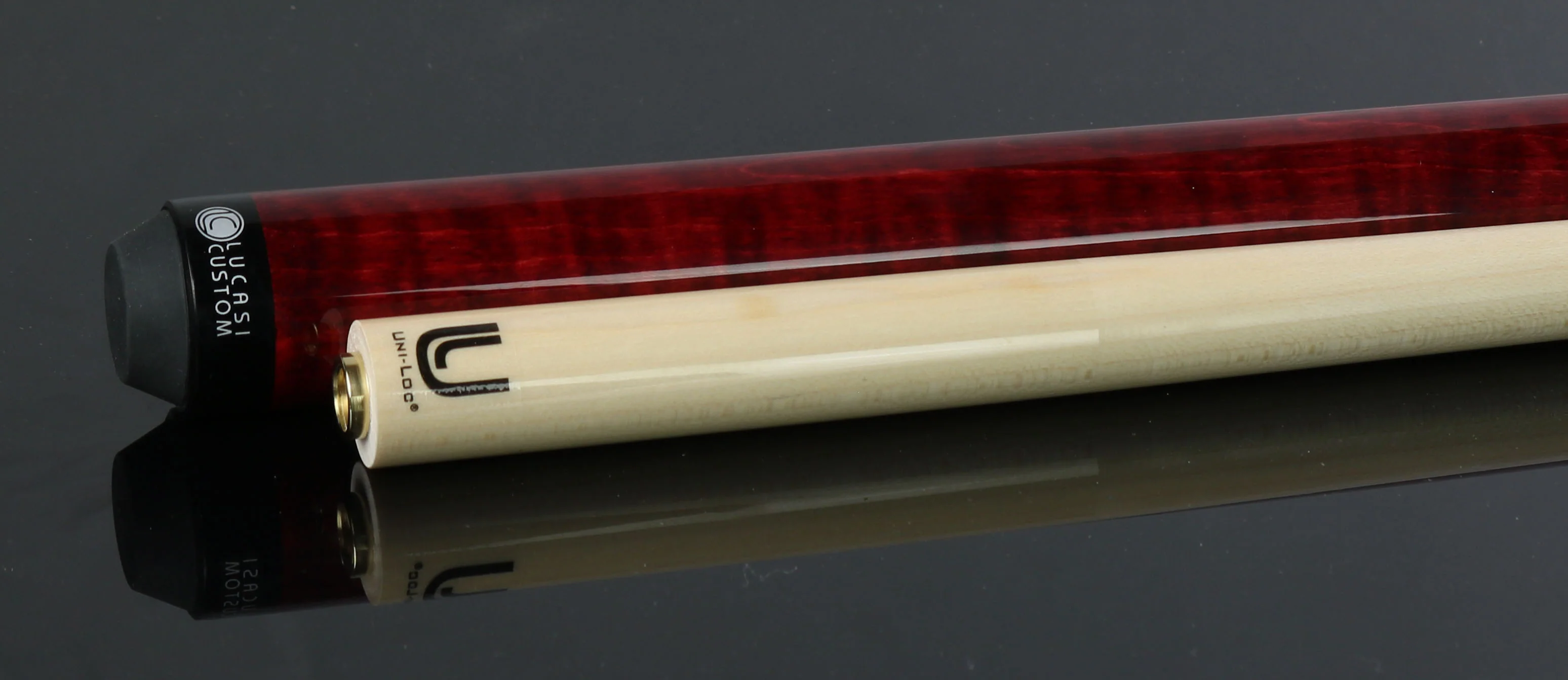 Lucasi Zero Flexpoint Red Sneaky Pete Pool Cue - LZ2000SPR - Image 6