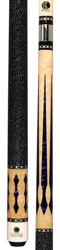Lucasi Zero Flexpoint Birdseye Maple with Blue Luster Pool Cue - LZ2004NB - Image 5
