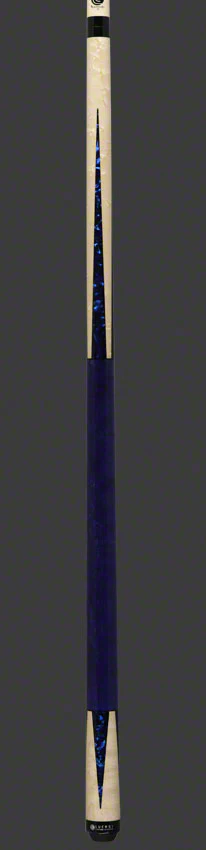 Lucasi Zero Flexpoint Natural Birdseye Maple with Blue Luster Inlays and Blue Birdseye Wrapless Pool Cue - LZC16 - Image 4