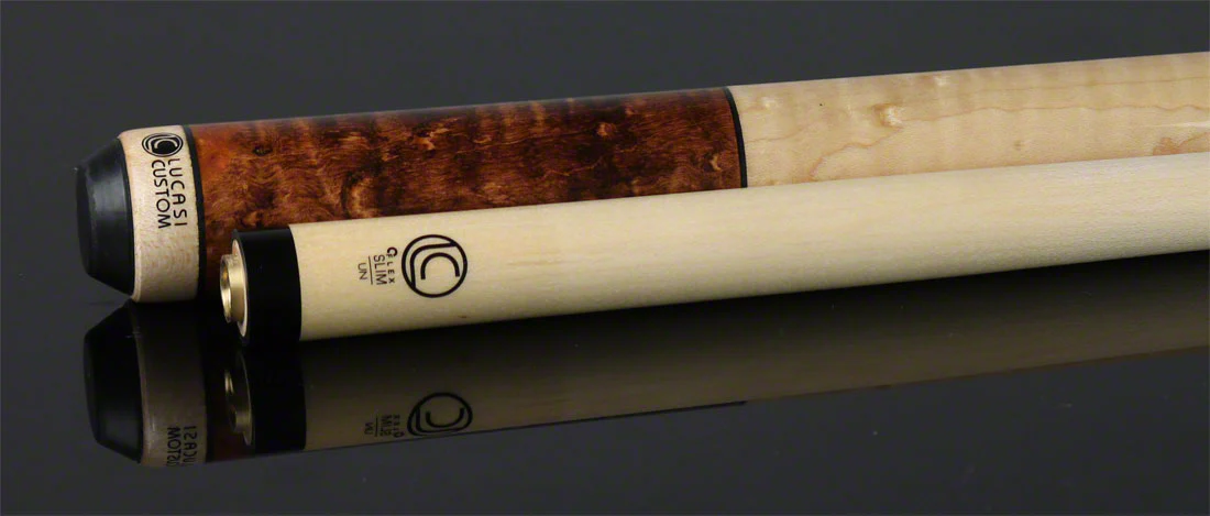 Lucasi Zero Flexpoint Antique Birdseye, Natural Maple Wrapless Pool Cue - LZC2 - Image 6