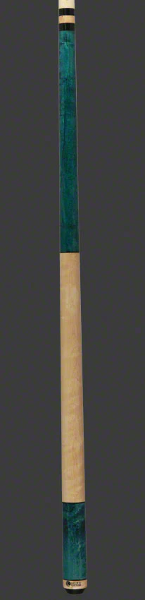 Lucasi  Zero Flexpoint Teal Birdseye and Natural Maple Wrapless Handle Pool Cue - LZC3 - Image 4