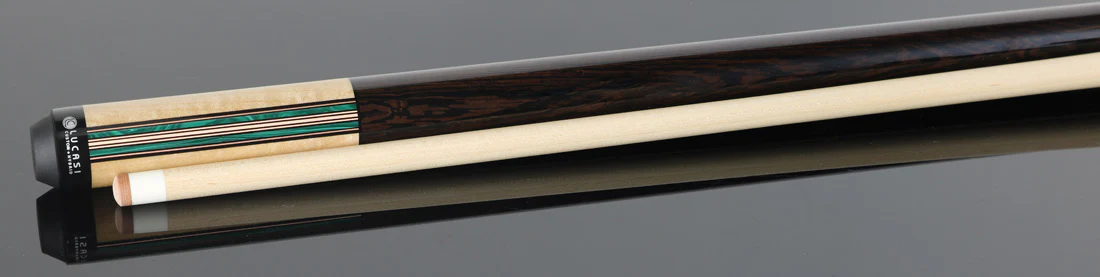 Lucasi Natural Maple with Rose Gold and Malachite Limited Edition Pool Cue - LUX73 PROGRESSIVE - Image 2