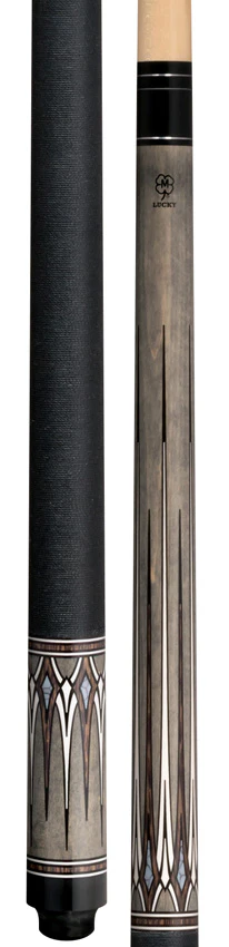 Lucky Gray with Brown and White Graphic Play Cue with Irish Linen Wrap - Image 3