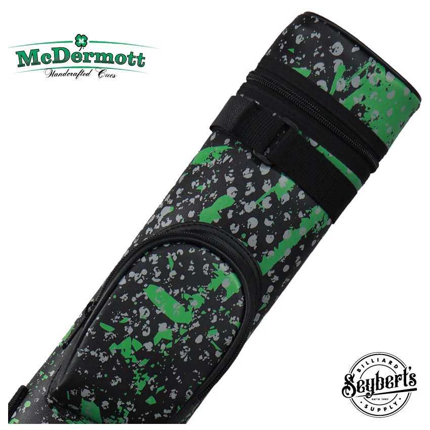 McDermott Designer Black/Green/Gray 2x2 Pool Cue Case - 750937