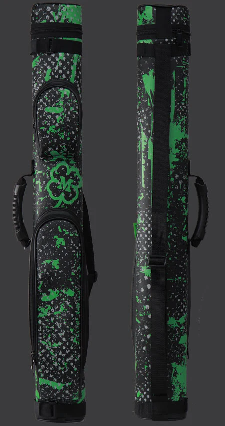 McDermott Designer Black/Green/Gray 2x2 Pool Cue Case - 750937 - Image 2