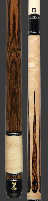 McDermott H Series Maple Forearm with Bocote Points Pool Cue - H653 - Image 4