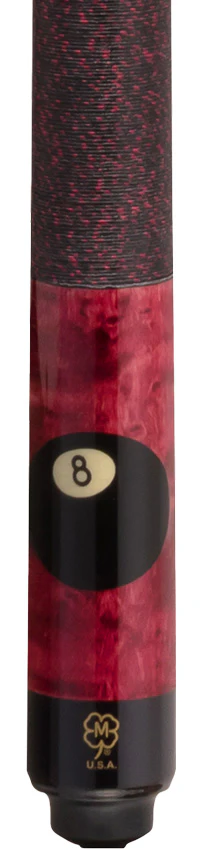 McDermott Burgundy/Walnut Stained Maple with 8 Ball Cue of the Month with G-Core Shaft - Image 2