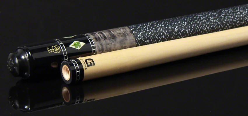 McDermott G Series Gray Stained Maple with Green Clover Inlays Pool Cue - G332 - Image 4