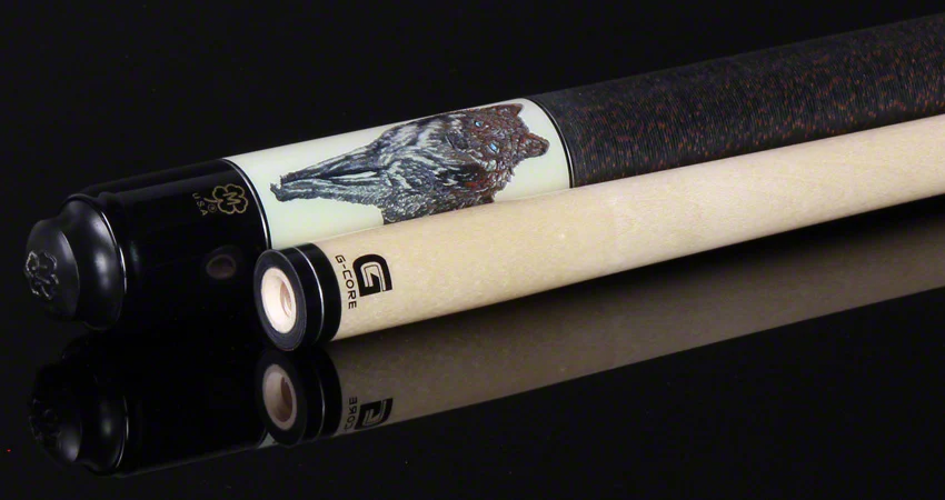 McDermott G Series Dark Cherry Stained Maple Wolf Wildfire Pool Cue - G422 - Image 2
